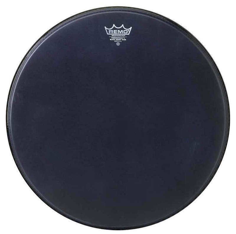 Remo 20" Powerstroke 3 Black Suede