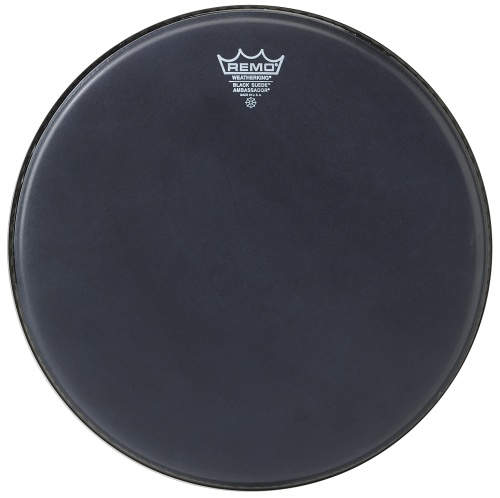 Remo 14" Ambassador Black Suede Snare Side