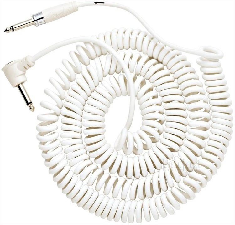 Fender Koil Kord Instrument Cable 9m White