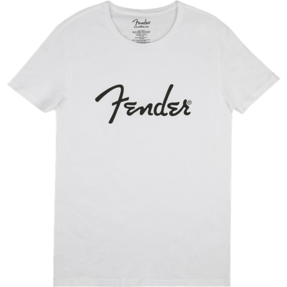 Fender Spaghetti Logo T White XXL
