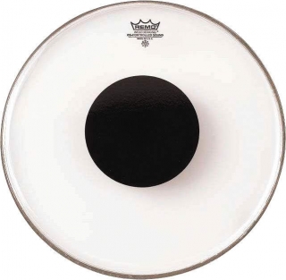 Remo 22" Controlled Sound Clear Black Dot