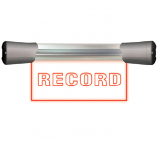Sonifex LD20F1REC - Single Flush Mounting 20cm ‘RECORD’ Sign