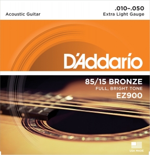 D'Addario EZ900 Great American Bronze Wound Extra Light