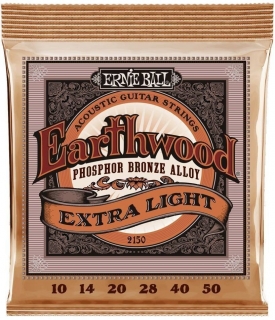 Ernie Ball 2150 Earthwood Extra Light Phosphor Bronze 10-50