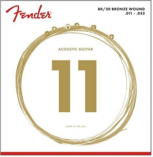 Fender 80/20 Bronze Acoustic Strings 70 CL.11-.52