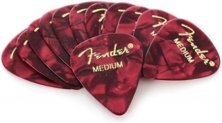 Fender 351 Shape Premium Picks Red Medium 12 Pack