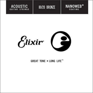 Elixir Acoustic 80/20 Bronze NanoWeb .032