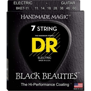 DR Strings Black Beauties BKE7-11