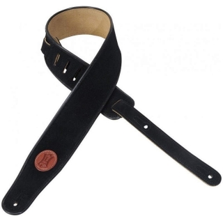 Levys MSS3 Suede Leather Guitar Strap, Black