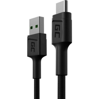 Green Cell KABGC25 PowerStream USB-A - USB-C 30cm Black