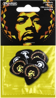Dunlop Jimi Hendrix Guitar Picks Aura 6 Pack