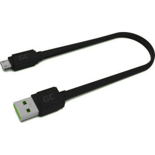 Green Cell KABGC01 GCmatte Micro USB Flat 25 cm Black