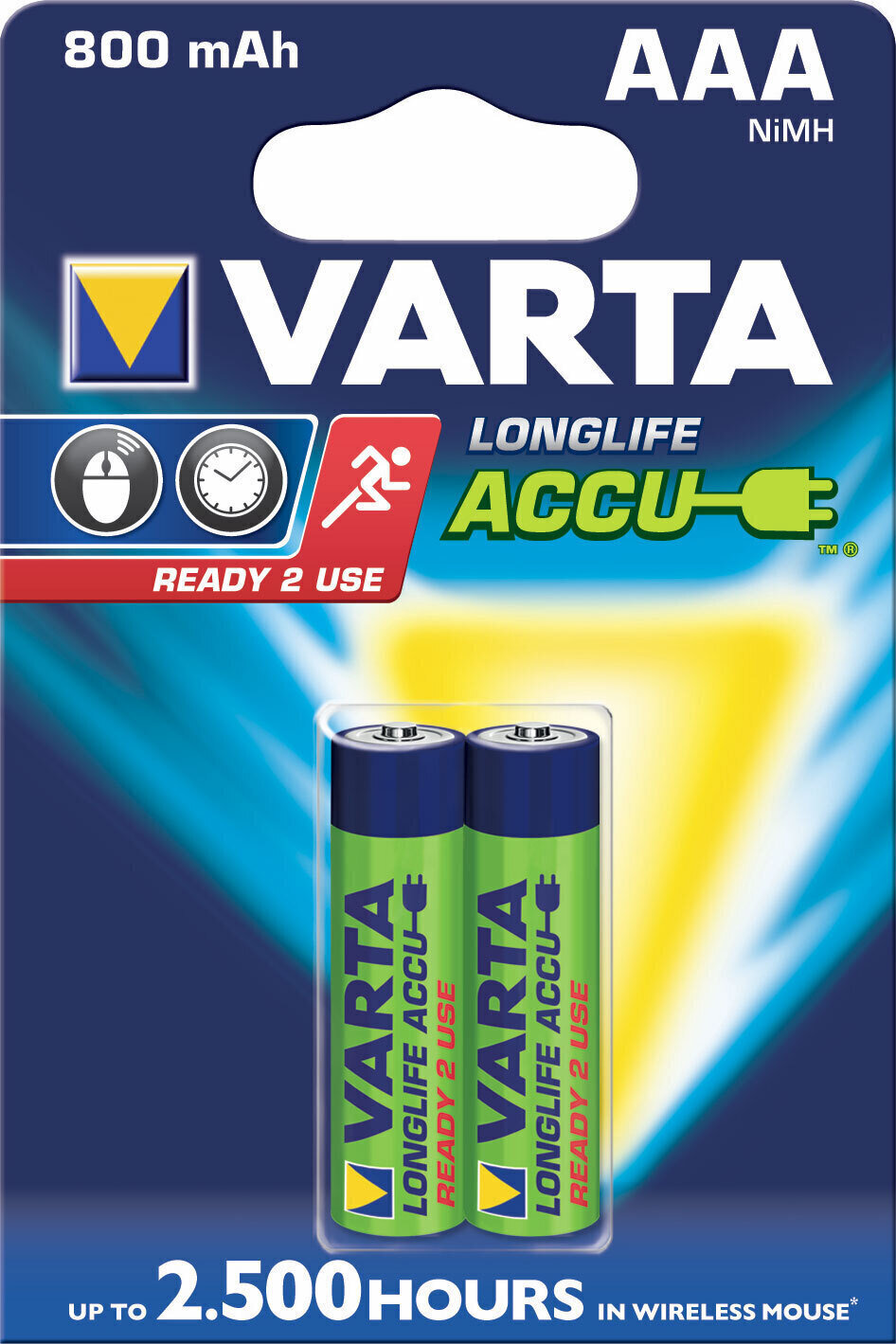 Varta HR03 Accu 800mAh R2U 2xAAA