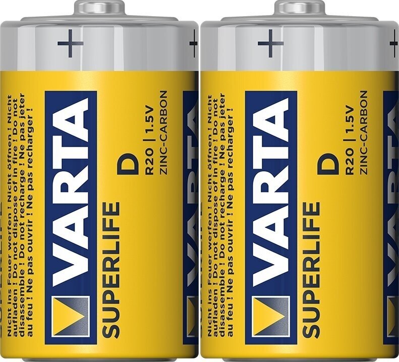 Varta R20 Superlife Extra Folia 2 Pack